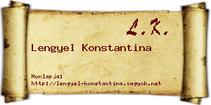 Lengyel Konstantina névjegykártya